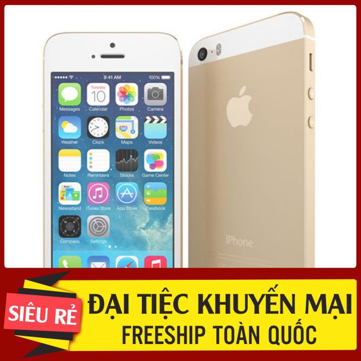 Điện Thoại iphone 5S 16GB Nghe gọi, chơi game. Lỗi 1 đổi 1 trong 3 tháng đầu, bảo hành 12 tháng