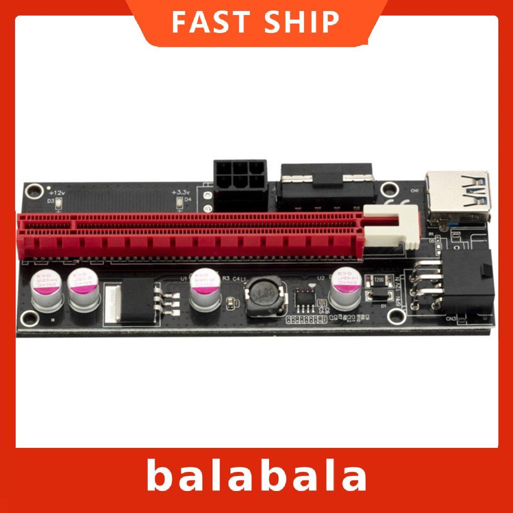 Thẻ đồ họa PCie 3 trong 1 VER009S Pci-e 1x đến 16x 6 Pin | BigBuy360 - bigbuy360.vn