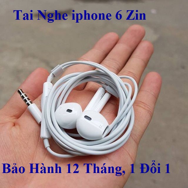 [ BH 12 tháng ] Tai nghe 6/6s/6plus/6s plus chuẩn apple chân tròn 3.5