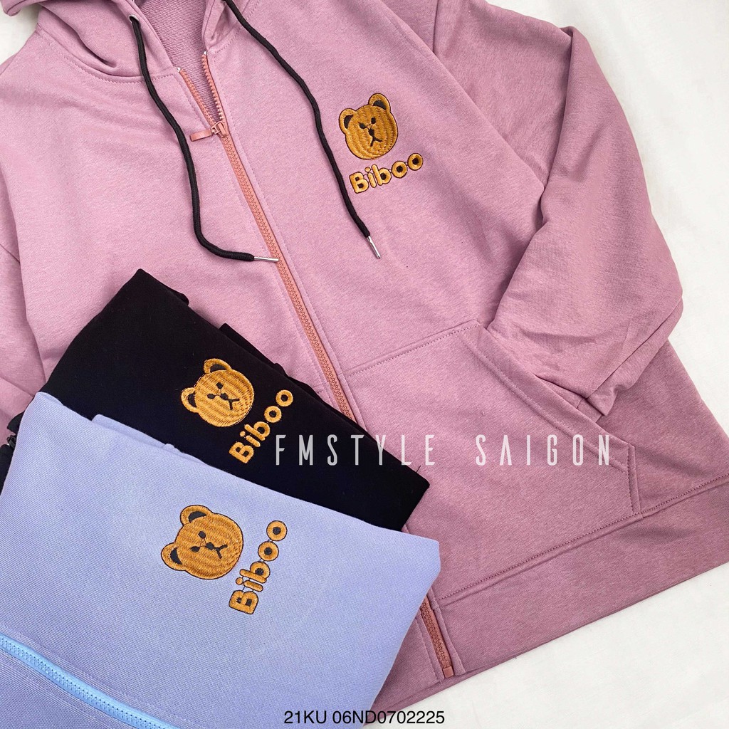 Áo khoác có nón thêu BIBOO chống nắng ulzzang thời trang nữ FmStyle SaiGon 21KU06ND0702 | BigBuy360 - bigbuy360.vn