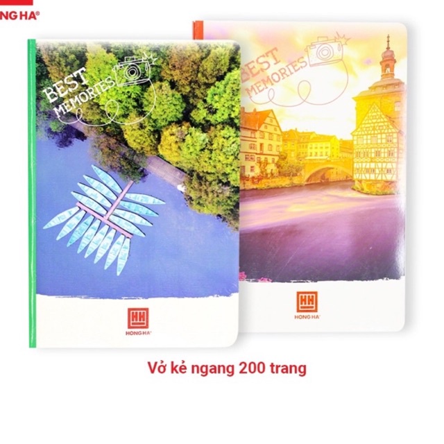 Vở kẻ ngang 200tr Hồng Hà sao mai mẫu mới