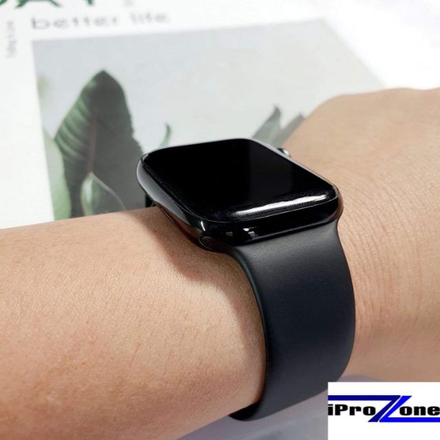 Dán skin đen bóng giả thép cho Apple Watch seri 1-2-3-4-5 Che Vết Xước (Tự Dán dễ và đẹp )