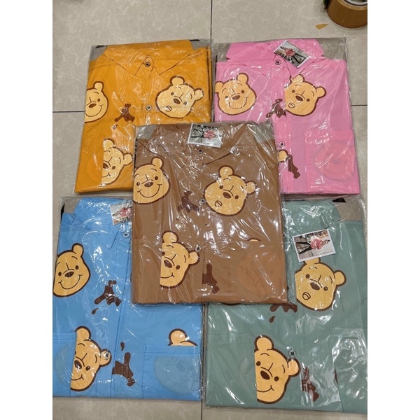 Sét Bộ Đồ ,sét bộ áo sơ mi quần legging,et Bộ Đồ Đi Chơi Nữ Áo Sơ Mi Mickey Quần Legging Lửng Ngố"
