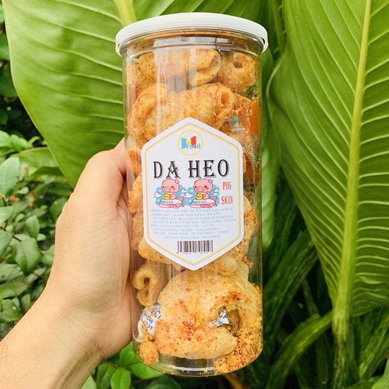 [ Lon 180.gr ] Da heo Tỏi Ớt  - Da Heo Mắm Hành