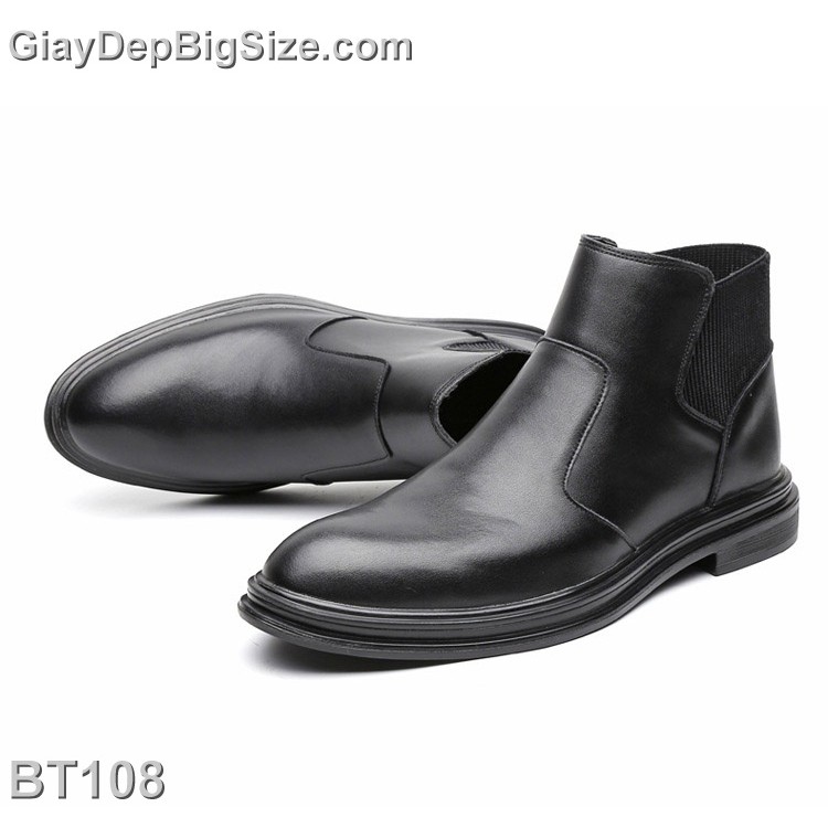 Giày Boot (bốt) Chelsea, giày cổ cao big size cỡ lớn EU:45-46 cho nam chân to cân đối