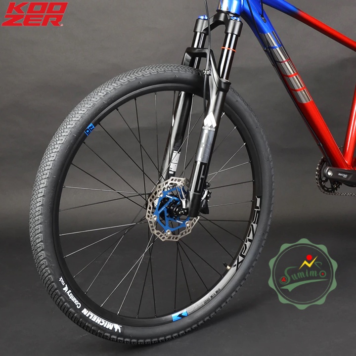 Bánh bộ nhôm KOOZER XP1705 Tubless - Hub XM390 cối HG 11 Speed - Thắng dĩa