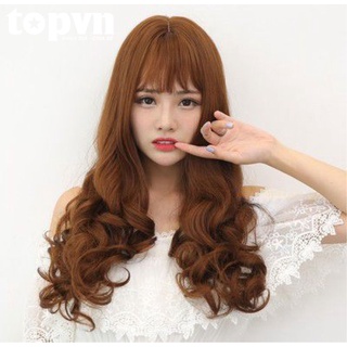 Tóc giả nữ nguyên đầu đầu xoăn 02