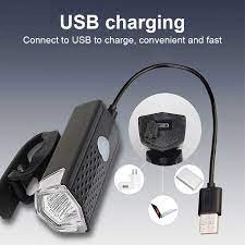 Đèn pha độ sáng cao, đèn trước xe đạp sạc qua cổng Micro USB