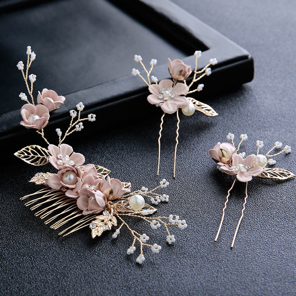 Lược cài tóc hình hoa lá xinh xắn cho nữ