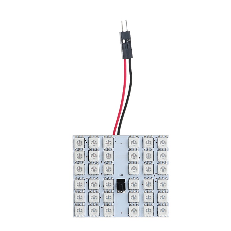 2 Đèn Led T10 36SMD RGB Kèm Điều Khiển Từ Xa Cho Xe Hơi