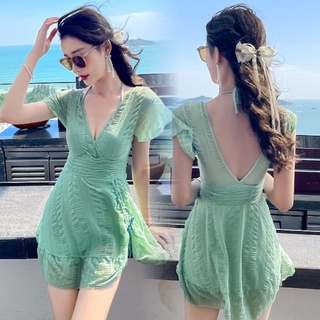 Đồ Bơi Nữ Kín Đáo Dạng Váy Mới (3M) - Bikini 1 Mảnh Giấu Bụng Tôn Dáng