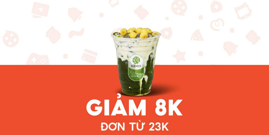 - Tiệm Rau Má RAMIX - Giảm 8K Ramix hạt sen sữa dừa