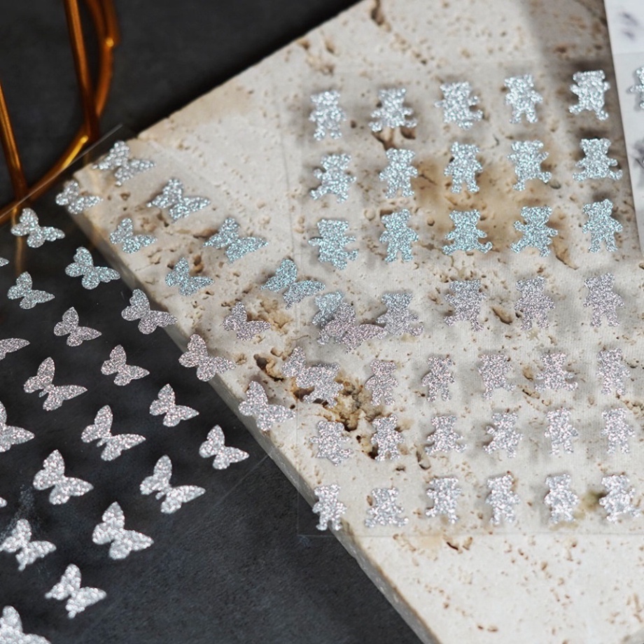 Sticker nail nhũ flash trang trí móng mi thời trang nữ theo phong cách Hàn Quốc shop hoangnam