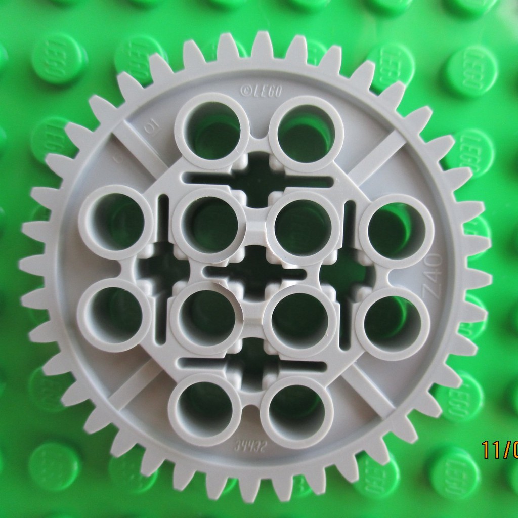 LEGO Technic Bánh Răng 40 Răng, Xám Nhạt - LEGO Technic Gear Wheel 40 Teeth ID 6195314 34432
