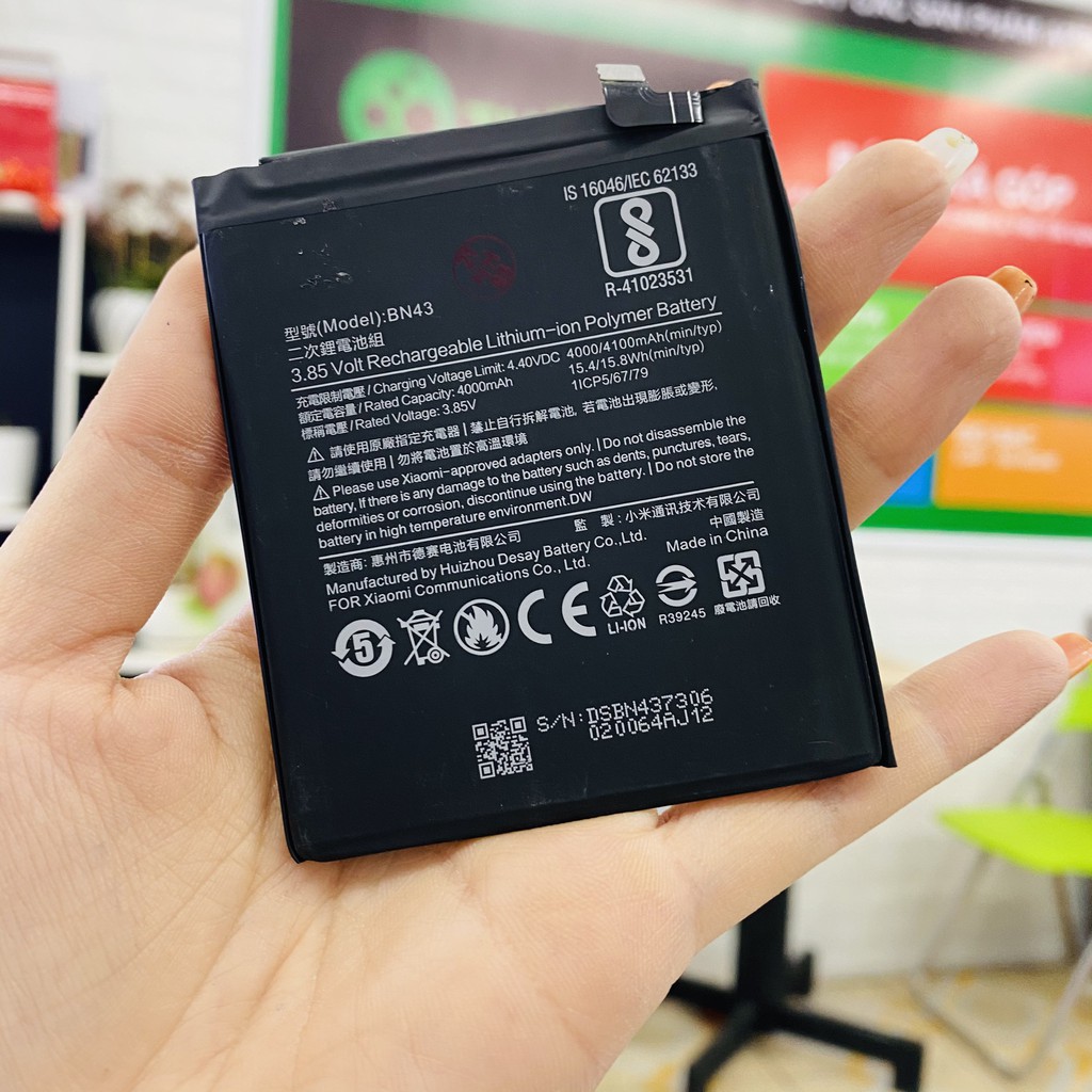 Pin Xiaomi BN-43 thay thế điện thoại Xiaomi Redmi Note 4X - BN43