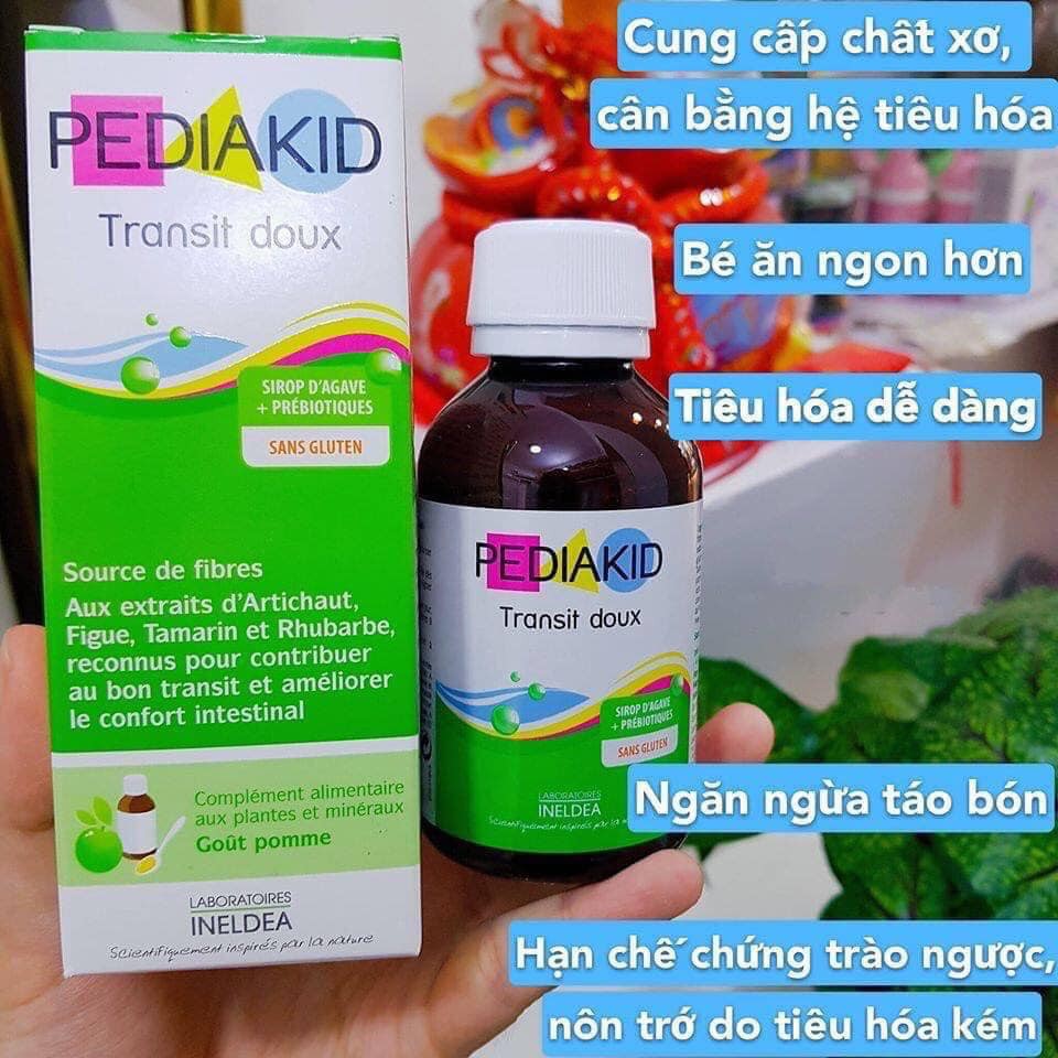 [ CHÍNH HÃNG ] Siro Ngừa táo bón cho trẻ từ 6 tháng tuổi Pediakid Transit Doux, Pháp