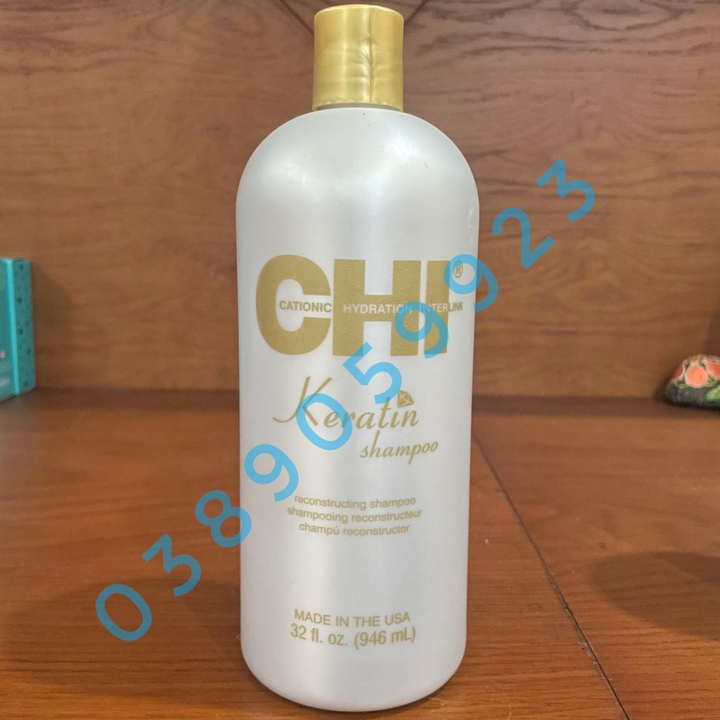 [Chính Hãng]Dầu gội xả phục hồi CHI Keratin Shampoo & Conditioner 946ml x2