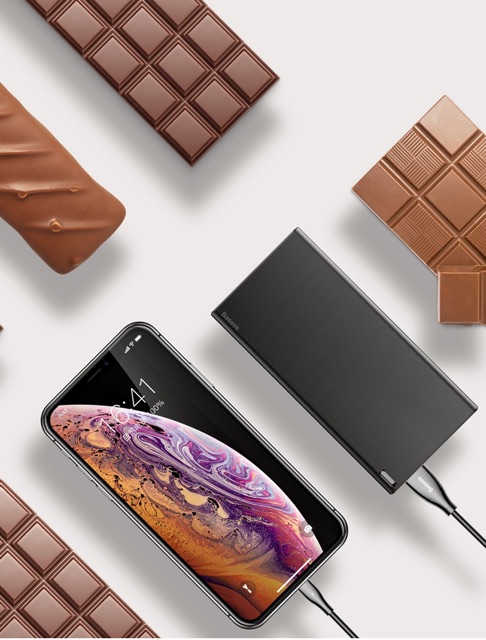 Pin sạc dự phòng siêu mỏng nhẹ Baseus Chocolate Ulra Slim 10,000 mAh