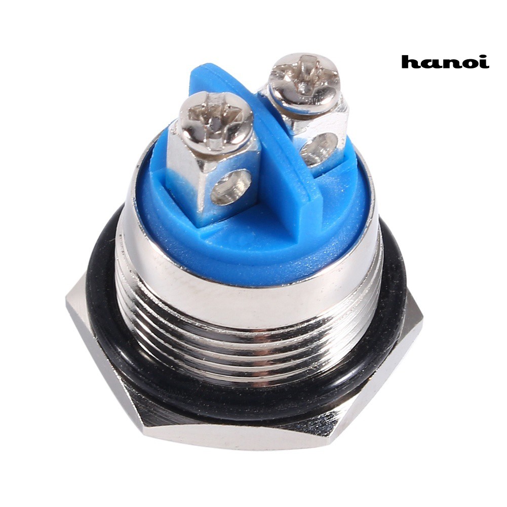 Công tắc nhấn bật/tắt chống nước cho xe hơi 12V 16mm