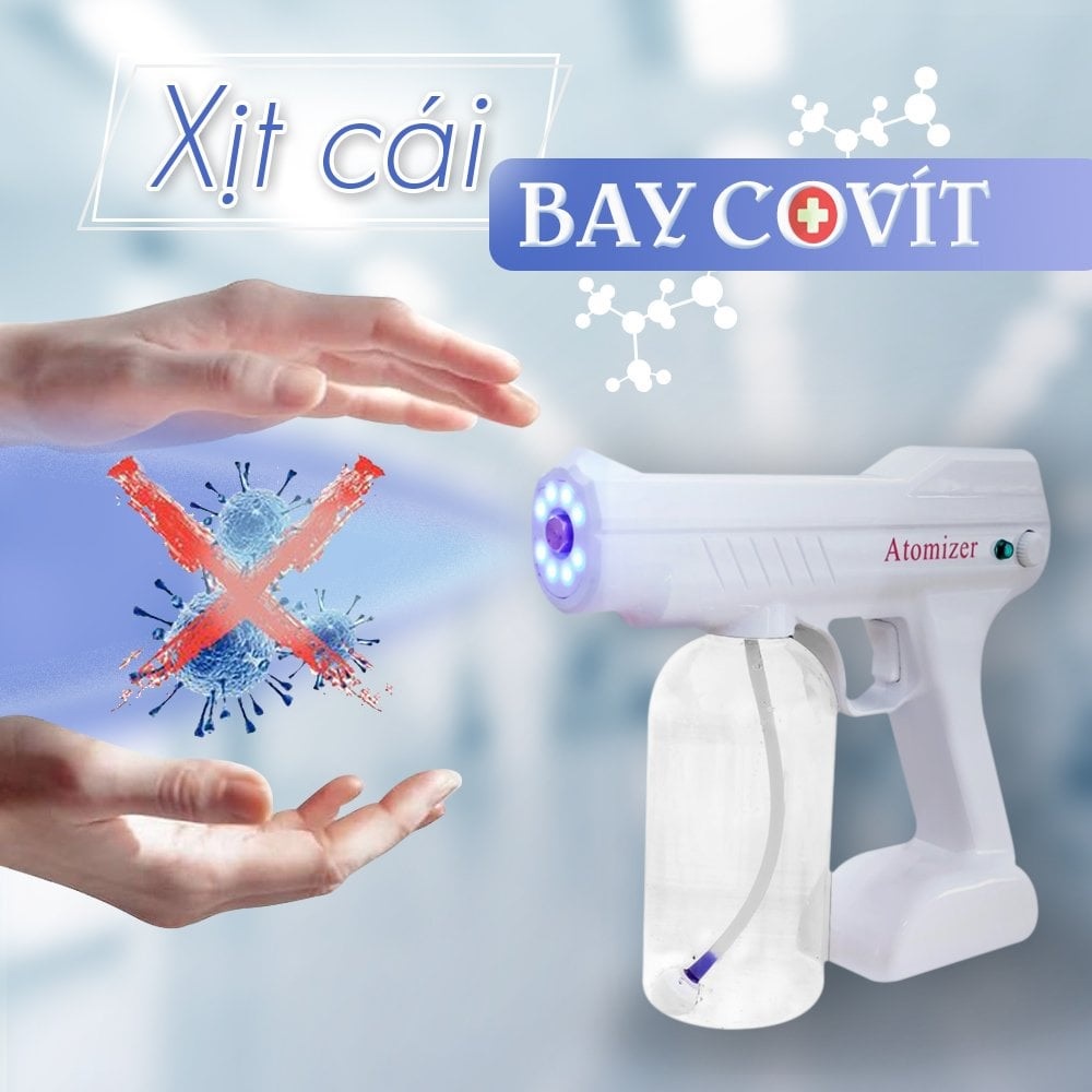 Súng Xịt Khử Trùng Không Dây Nano Cầm Tay Tiện Dụng