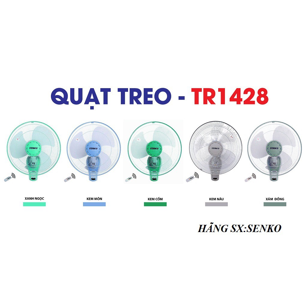 QUẠT TREO ĐIỀU KHIỂN TỪ XA SENKO,QUẠT TREO CÓ REMOST SENKO TR1428