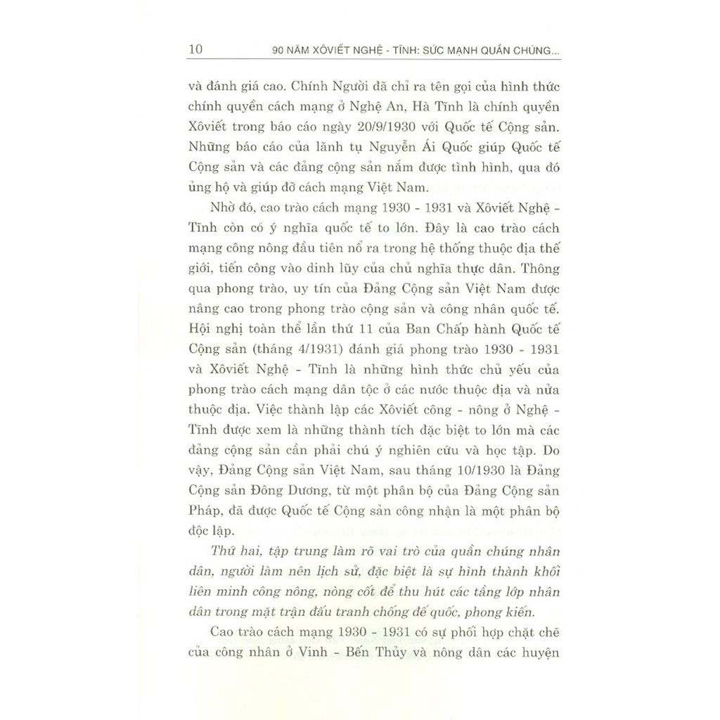 Sách - 90 Năm Xô Viết Nghệ – Tĩnh Sức Mạnh Quần Chúng Làm Nên Lịch Sử (1930 – 2020) (Kỷ Yếu Hội Thảo Khoa Học) | BigBuy360 - bigbuy360.vn