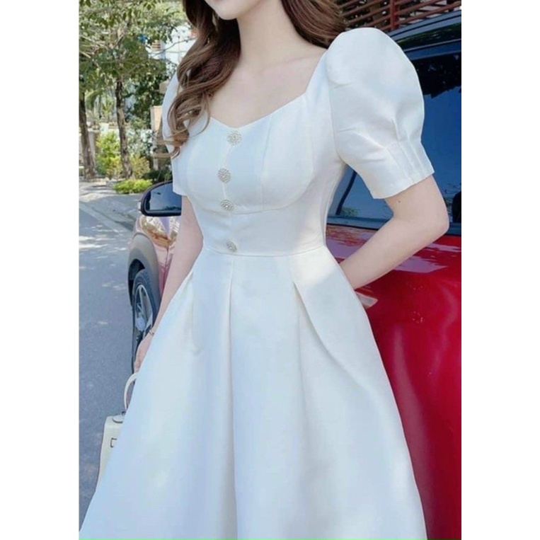 Váy đầm nữ dáng xòe dư tiệc đính cườm
