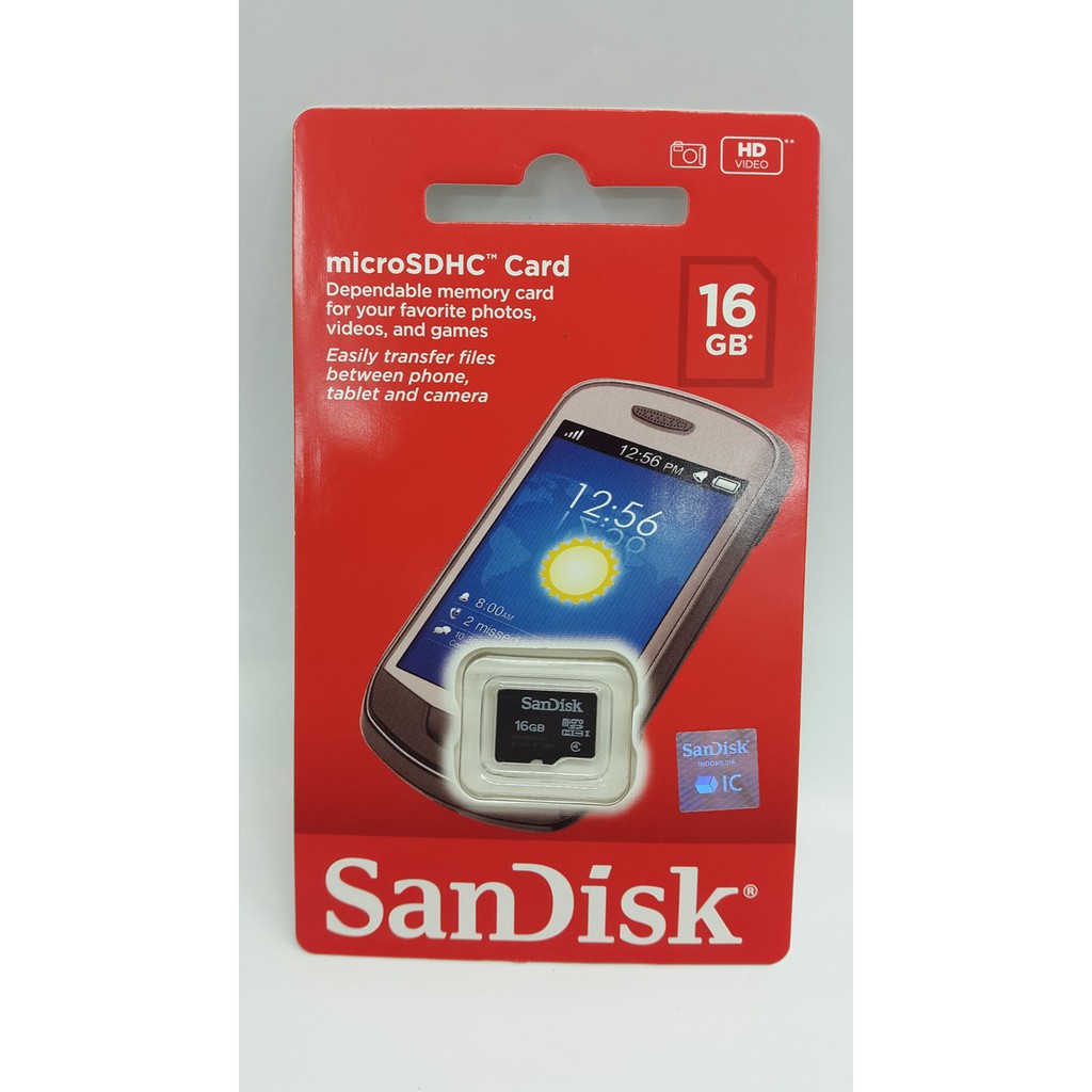 Thẻ Nhớ Sandisk 16gb Class 4 10 Năm