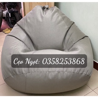 3 sản phẩm Ghế lười hạt xốp vải Thô Bố cao cấp ( Ghế -Đôn-Gối) . 💥Lưu ý: Sản phẩm chưa bao gồm hạt xốp.