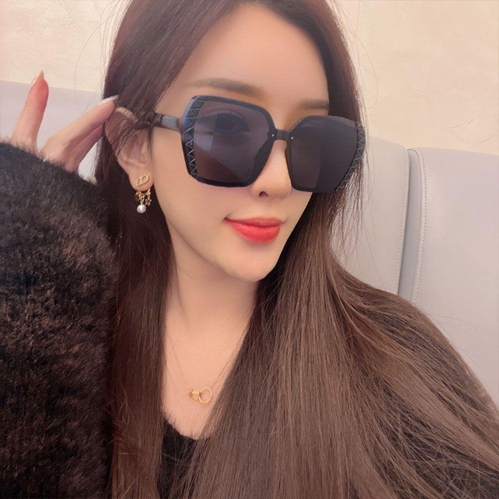 Kính Mát Gọng Vuông Oversize Cổ Điển Thời Trang Cho Nữ