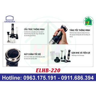 Máy Xay Cầm Tay Lock&Lock ELHB-220