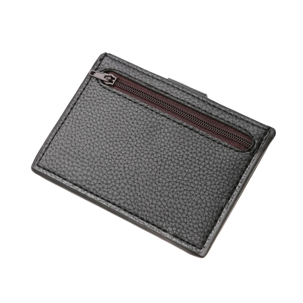 Men Mini PU Leather Card Bag Holder Purse ID Credit Card Holder Wallet @vn