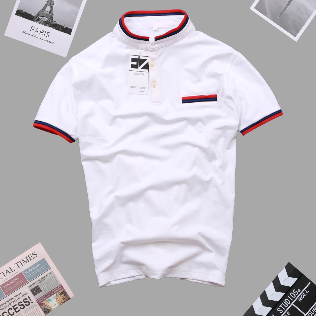 Áo thun nam tay ngắn chất cổ trụ đẹp | BigBuy360 - bigbuy360.vn