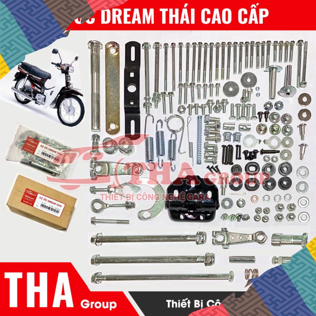 Bộ ốc dàn xe Dream Thái Hàng Tiêu Chuẩn Cao cấp Full 95%|Được sản xuất theo tiêu chuẩn HONDA |Đồ Nghề Phụ Tùng Chính Hãn
