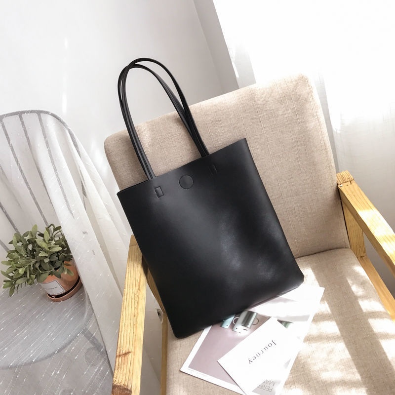 Túi nylon công suất lớn một vai nữ 2021 mới giải trí học sinh túi tập bổ sung đi làm ba lô