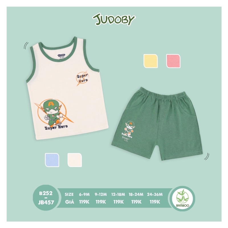 Bộ ba lỗ - sát nách Judoby - Dokma  JB457