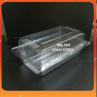 Hộp nhựa dùng 1 lần H04 set 100 cái đựng hoa quả