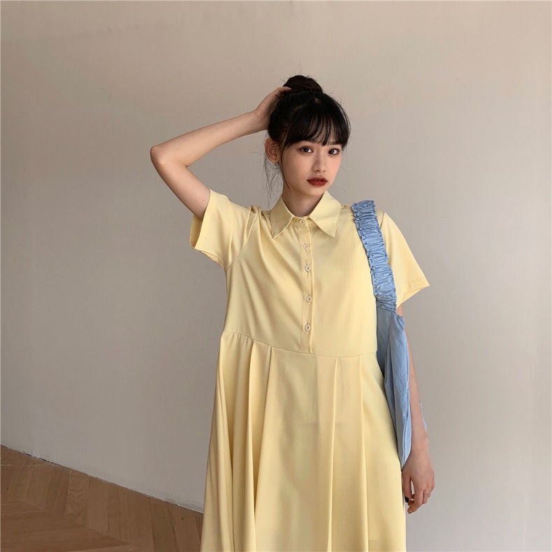 Đầm dáng dài phong cách Pháp đơn giản thanh lịch dành cho nữ