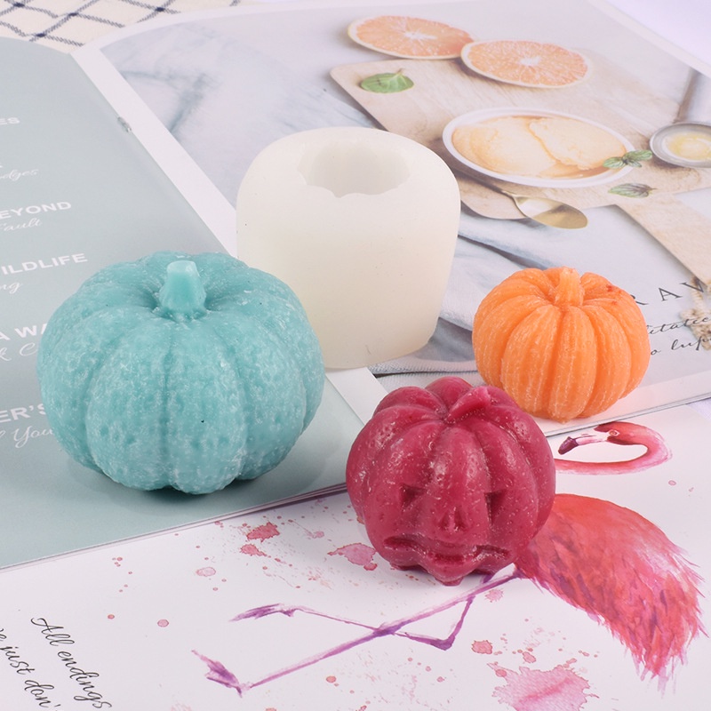 Khuôn Silicon Halloween - Khuôn Bí Ngô Làm Nến Thơm Handmade DIY