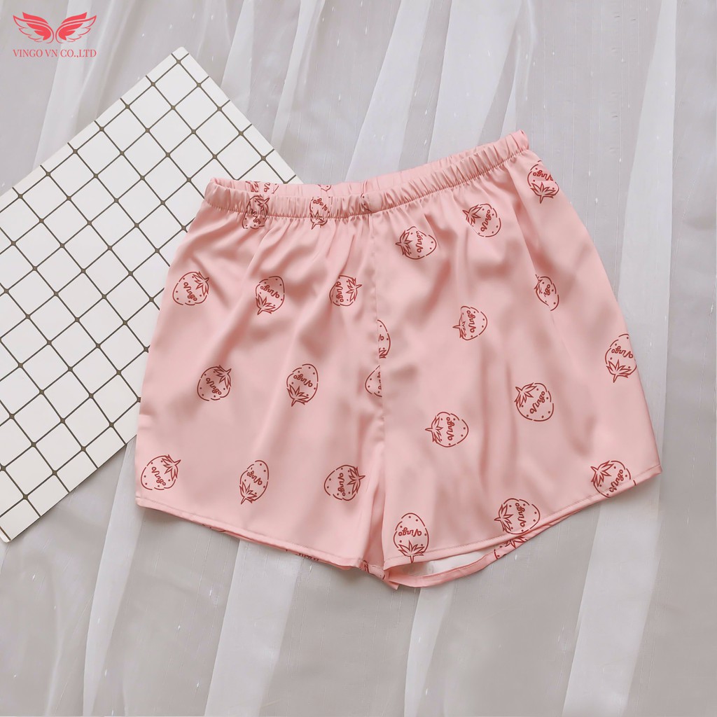 VINGO Quần Ngủ Mặc Nhà Nữ Lụa Pháp Freesize Nhiều Họa Tiết Vingo Đẹp Trẻ Trung Cao Cấp QN VNGO | BigBuy360 - bigbuy360.vn