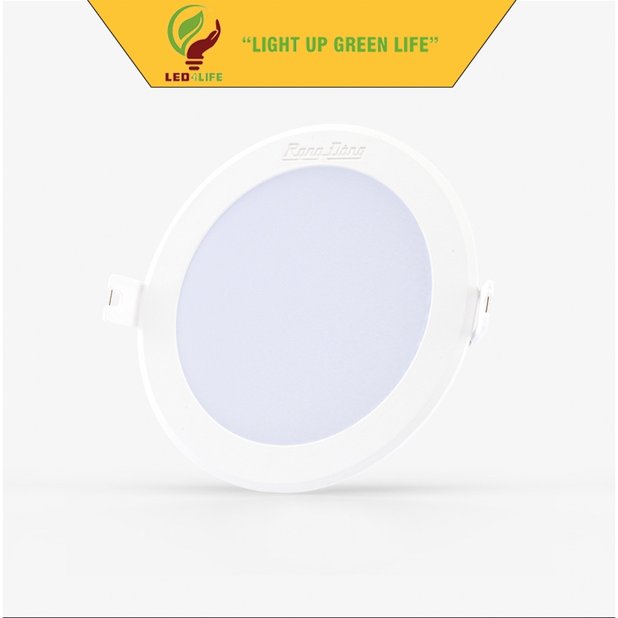 Đèn LED âm trần downlight Rạng Đông Model AT06 khoét trần 90mm các loại công suất