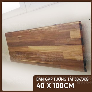 Bàn gập treo tường - Bàn gỗ keo 40x100cm tải 50-70kg
