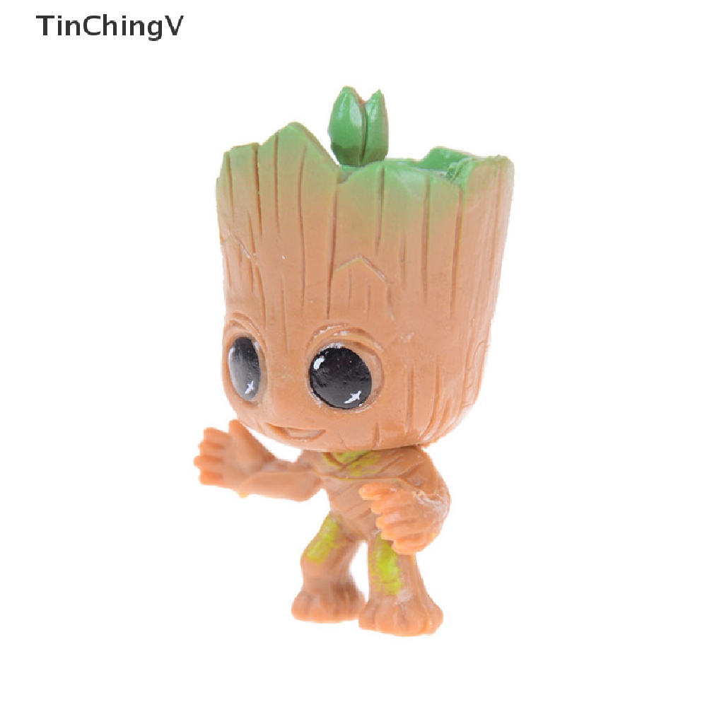 Set 4 Mô Hình Nhân Vật Phim Guardians of the Baby Groot Bằng PVC