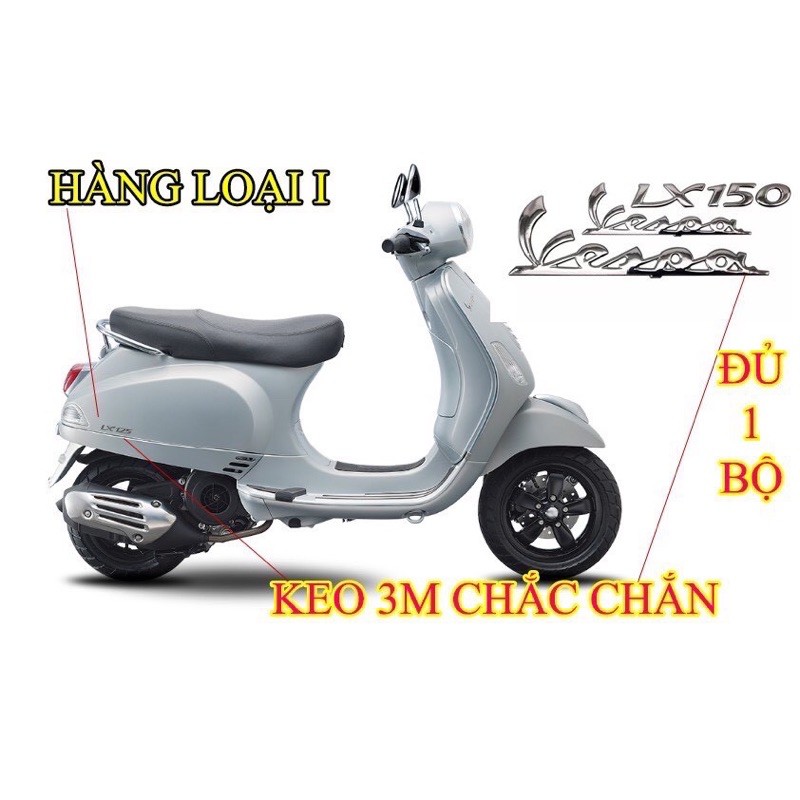 Bộ 3 logo vespa 125/150