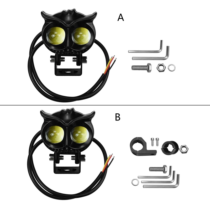 Đèn Pha LED S32 ATV Hình Chim Cú Chuyên Dụng Cho Xe Scooter / Xe Hơi