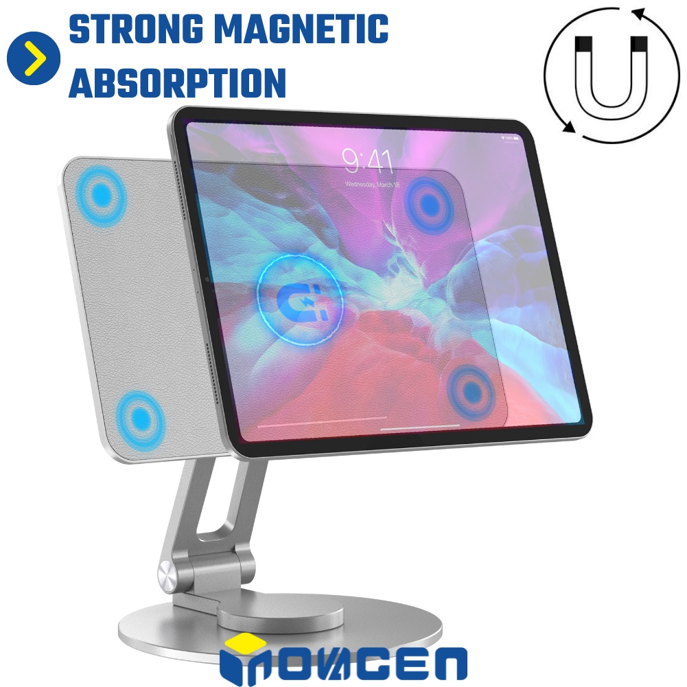 Giá Đỡ Máy Tính Bảng Nam Châm INOVAGEN MT29 Cho Air 4 & 5,Pro 11 '' 12.9 '', Thân Xoay 360 Độ Bằng Nhôm°Giá Đỡ Máy Tính Bảng Có Thể Xoay Và Điều Chỉnh Độ Cao