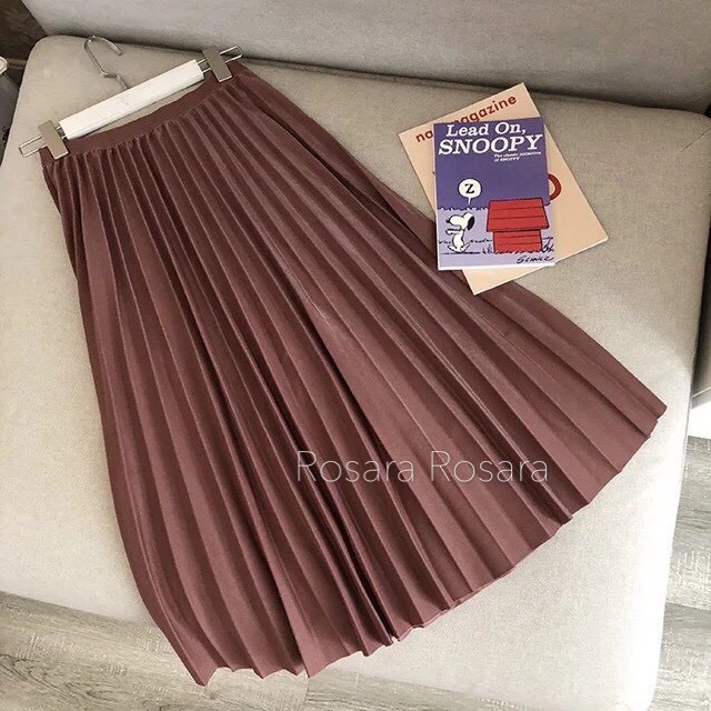 Chân váy xếp ly dáng dài hàng QC cao cấp 4 màu cực đẹp | BigBuy360 - bigbuy360.vn