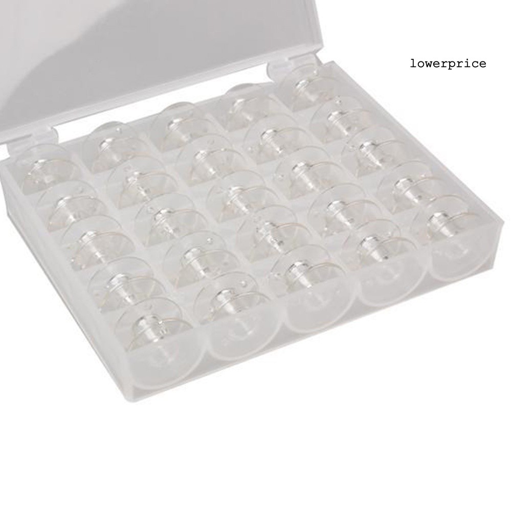 Lp☆ Hộp 25 Suốt Chỉ Trong Suốt Cho Máy May