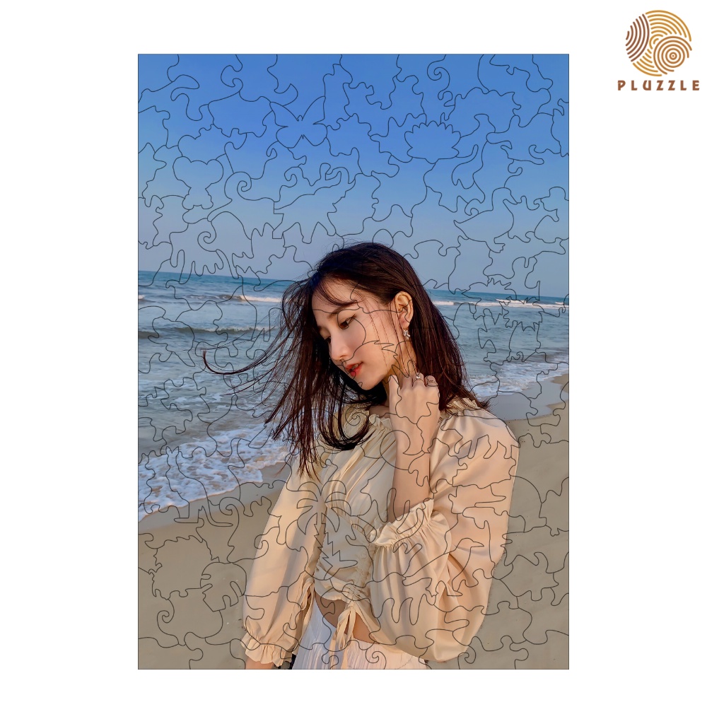 Tranh Ghép Hình Gỗ In Theo Yêu Cầu, Bộ xếp hình gỗ PLUZZLE TẶNG KÈM KEO DÁN