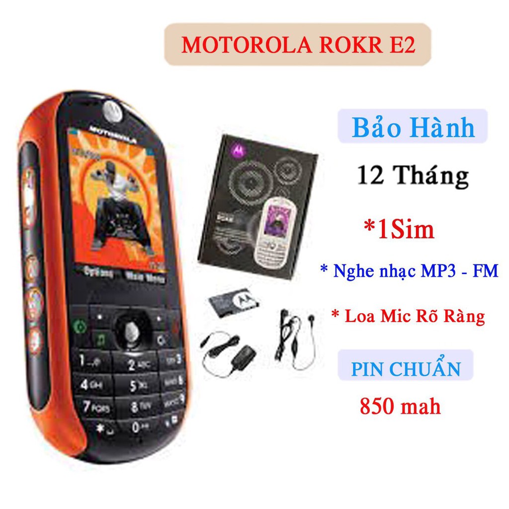 Điện thoại motorola Rock E2 Mới Nguyên Hộp Có Tiếng Việt Loa To